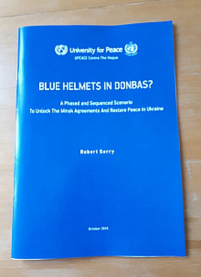 Afbeelding Planning for peace in Eastern Ukraine: Report by UPEACE Centre The Hague presents scenario for UN Blue Helmets in Donbas